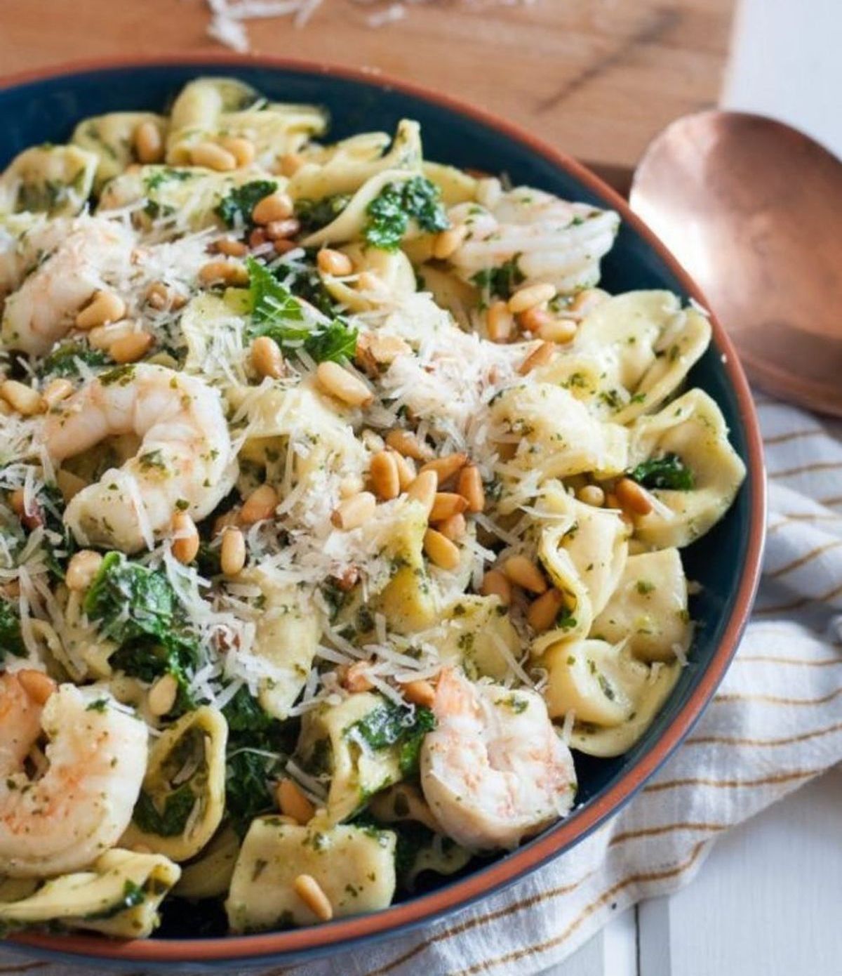 kale and shrimp tortellini makes for one of 46 quick and easy dinner recipes