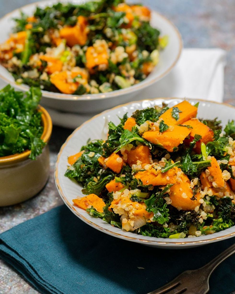 Kale + Sweet Potato Quinoa Salad