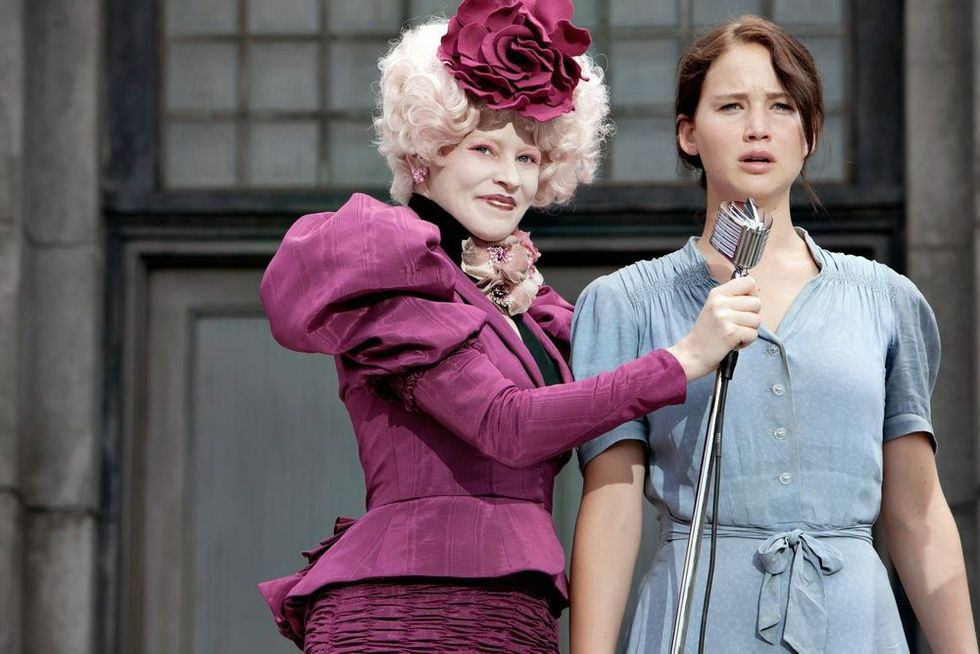 katniss and effie in the hunger games