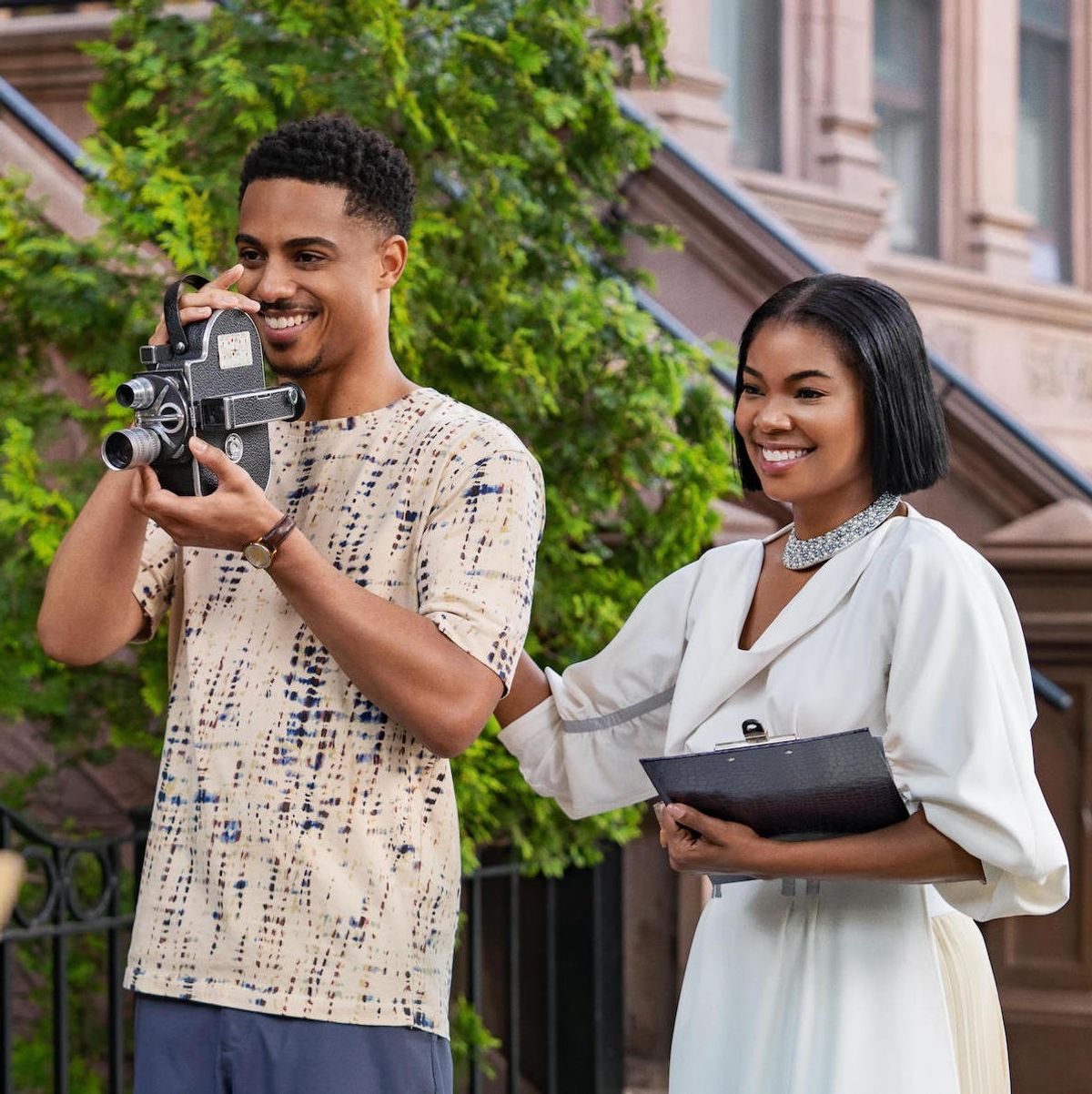 Keith Powers as Eric and Gabrielle Union as Jenna in The Perfect Find tribeca film festival