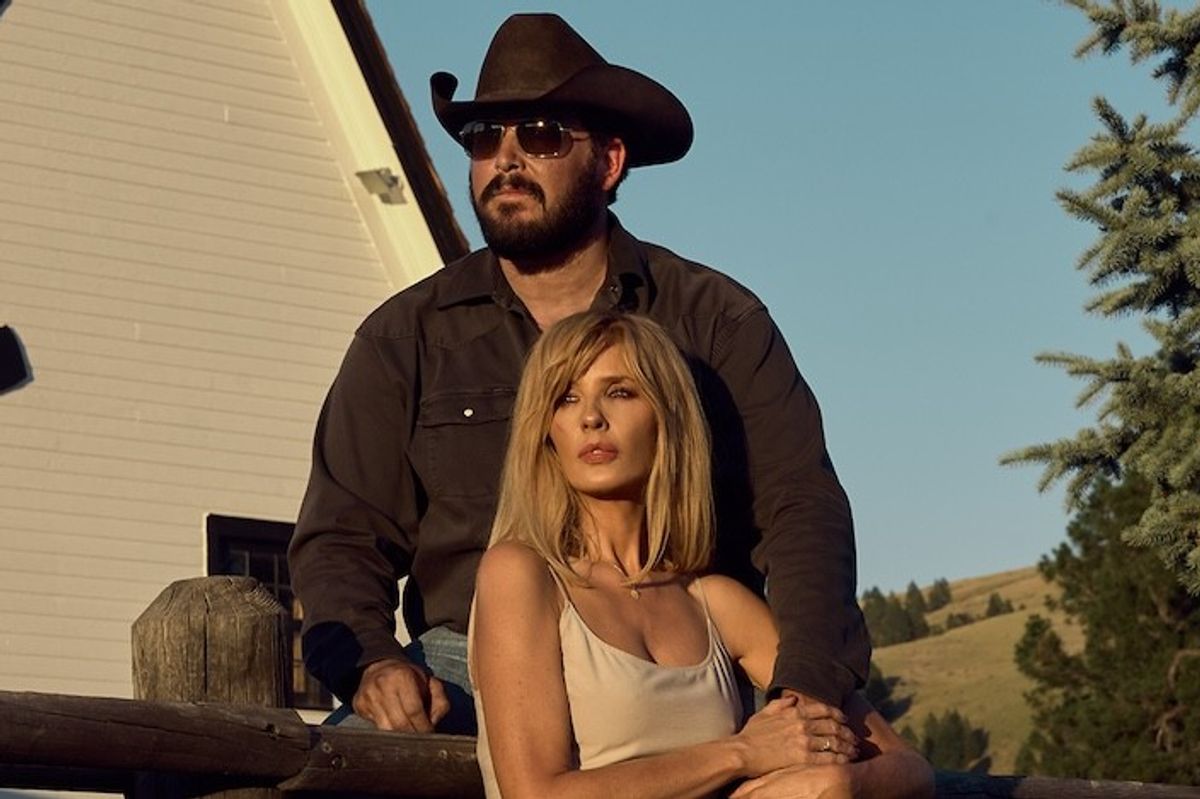 kelly reiley and cole hauser in 'yellowstone'