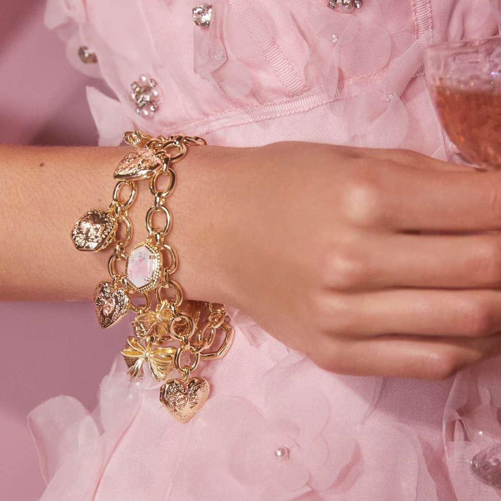 Kendra Scott x LoveShackFancy Bow Gold Charm Bracelet