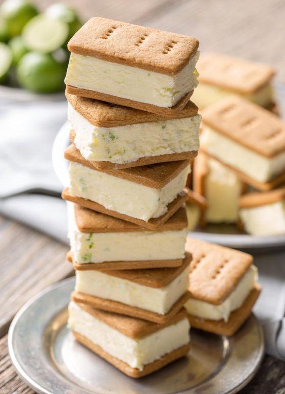 Key Lime Pie Ice Cream Sandwiches