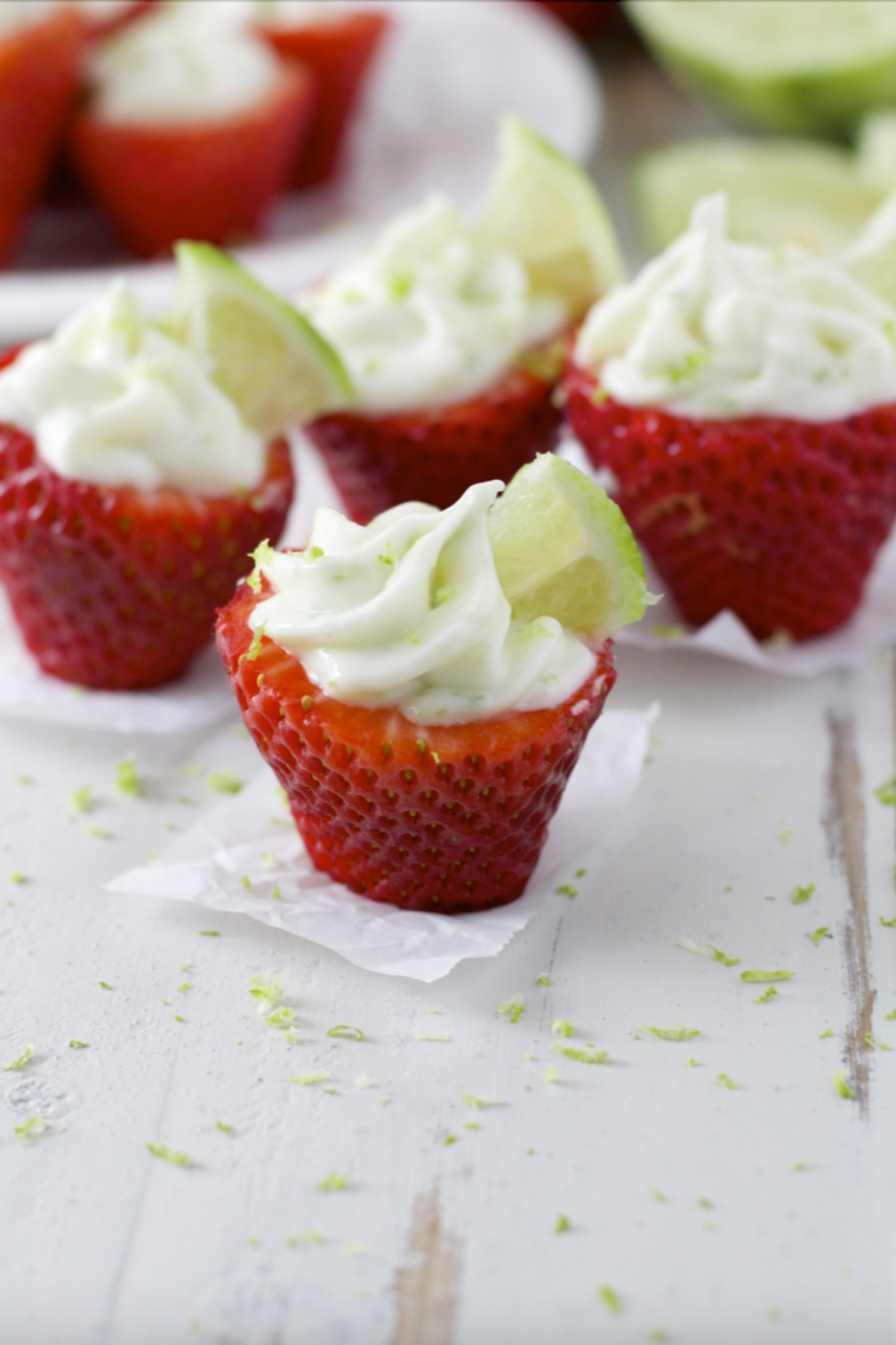 Key Lime Pie Stuffed Strawberries