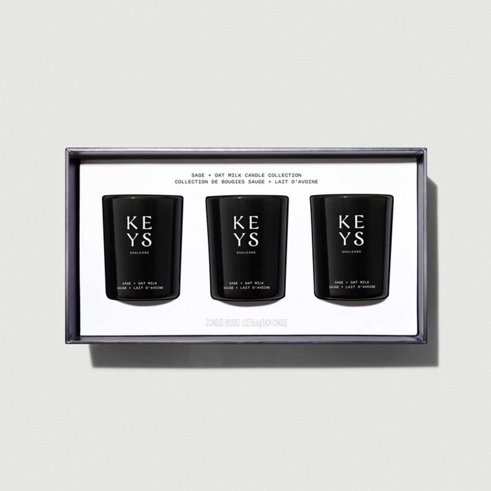 KEYS Sage + Oak Milk Votive Candle Set