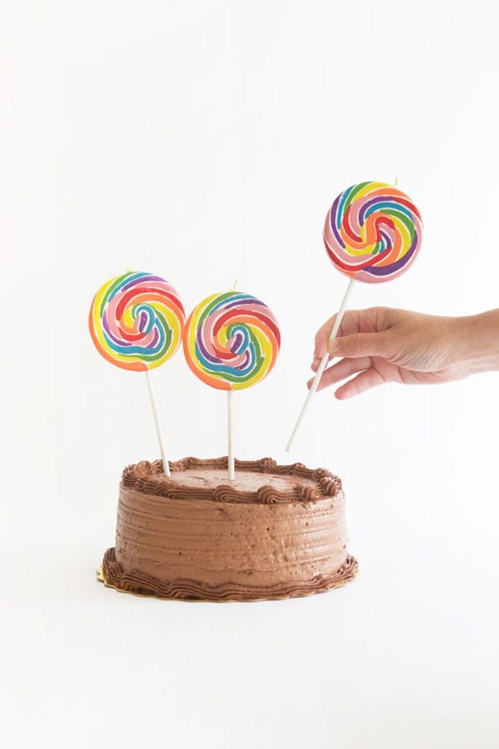 kid cake lollipop candle