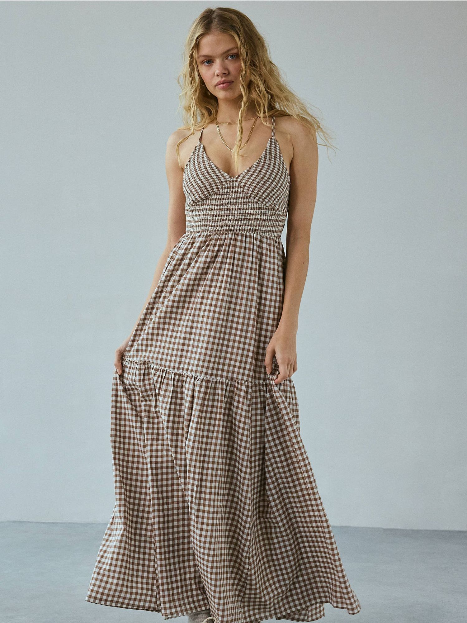 Kimchi Blue Renee Smocked Maxi Dress