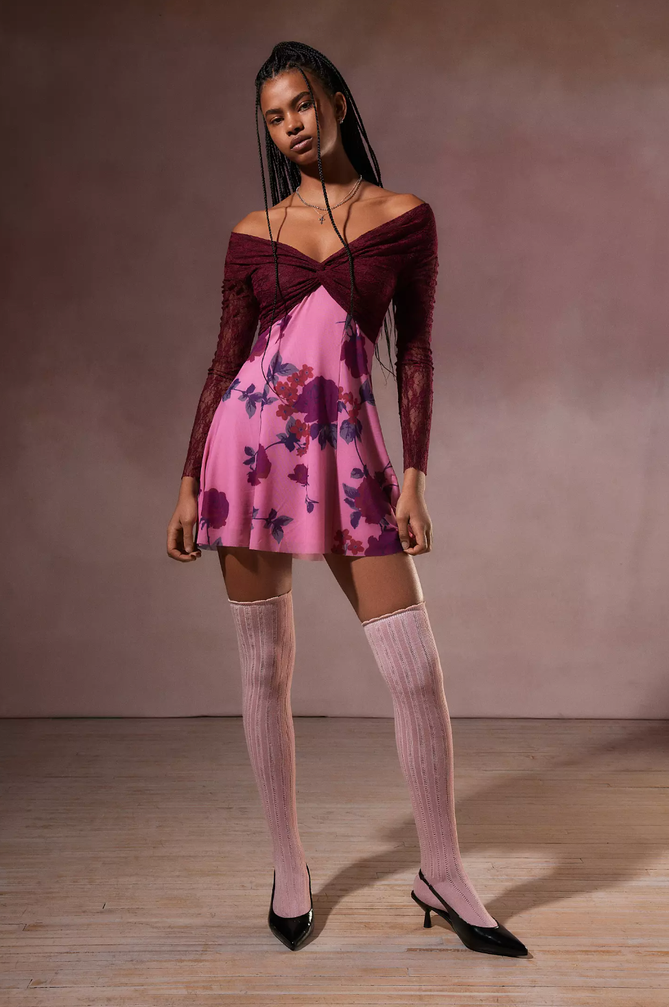 Kimchi Blue Sydney Off-The-Shoulder Mini Dress