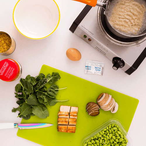 Kimchi Tofu Ramen Recipe Gif