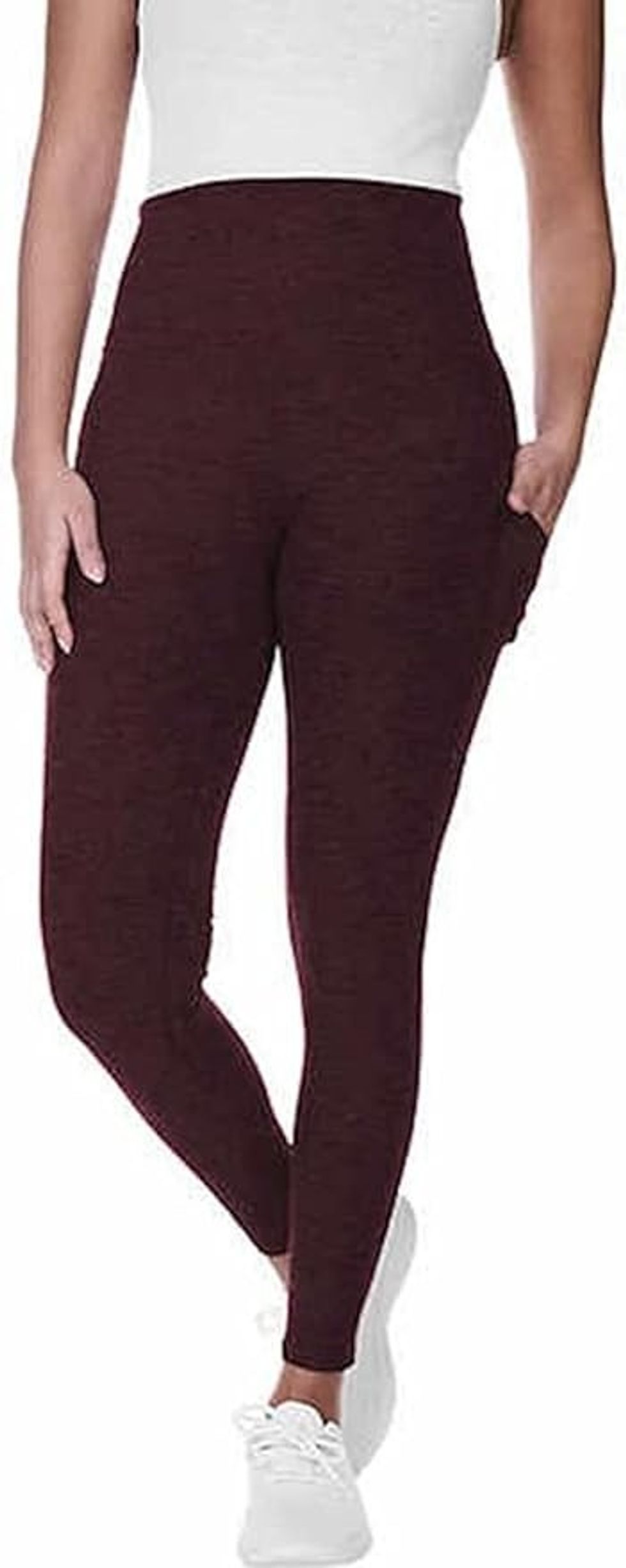 Kirkland Signature Women's Stretch Moisture Wicking Brushed Legging with Pockets