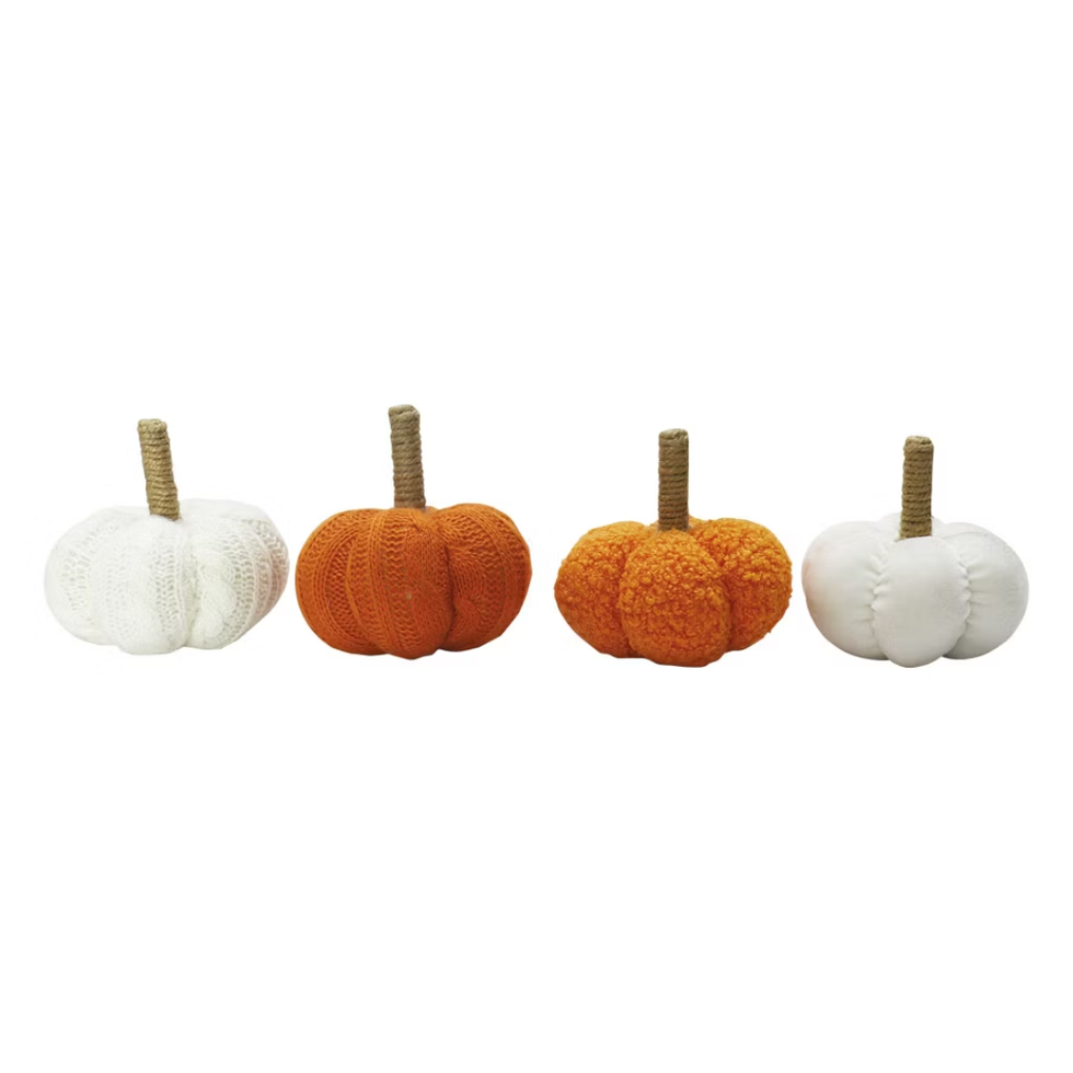 Kirkton House 4-Pack Woven Pumpkins