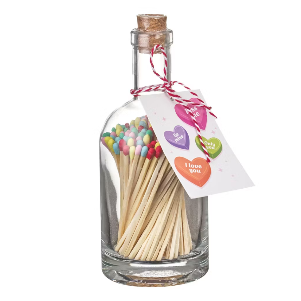 Kirkton House Multicolor Heart Matches Holder