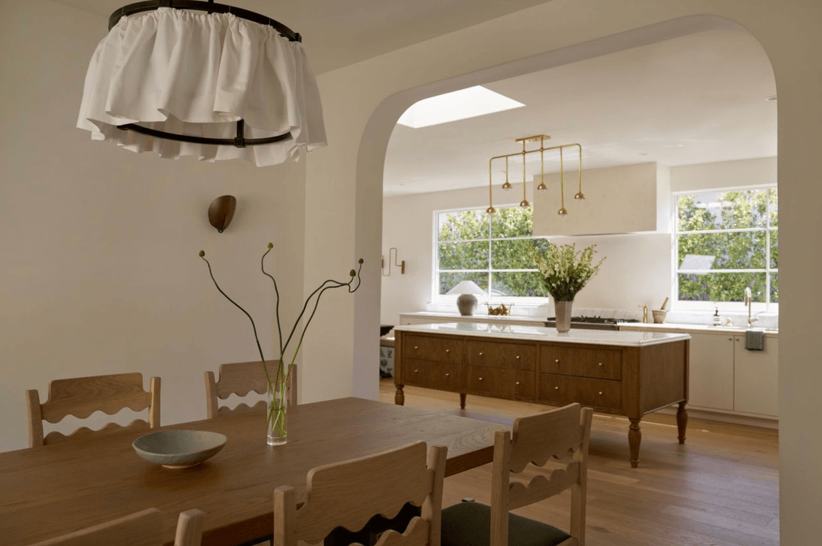 kitchen and dining room California Coastal Aesthetic 