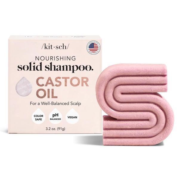 Kitsch Castor Oil Shampoo Bar for Hair Growth