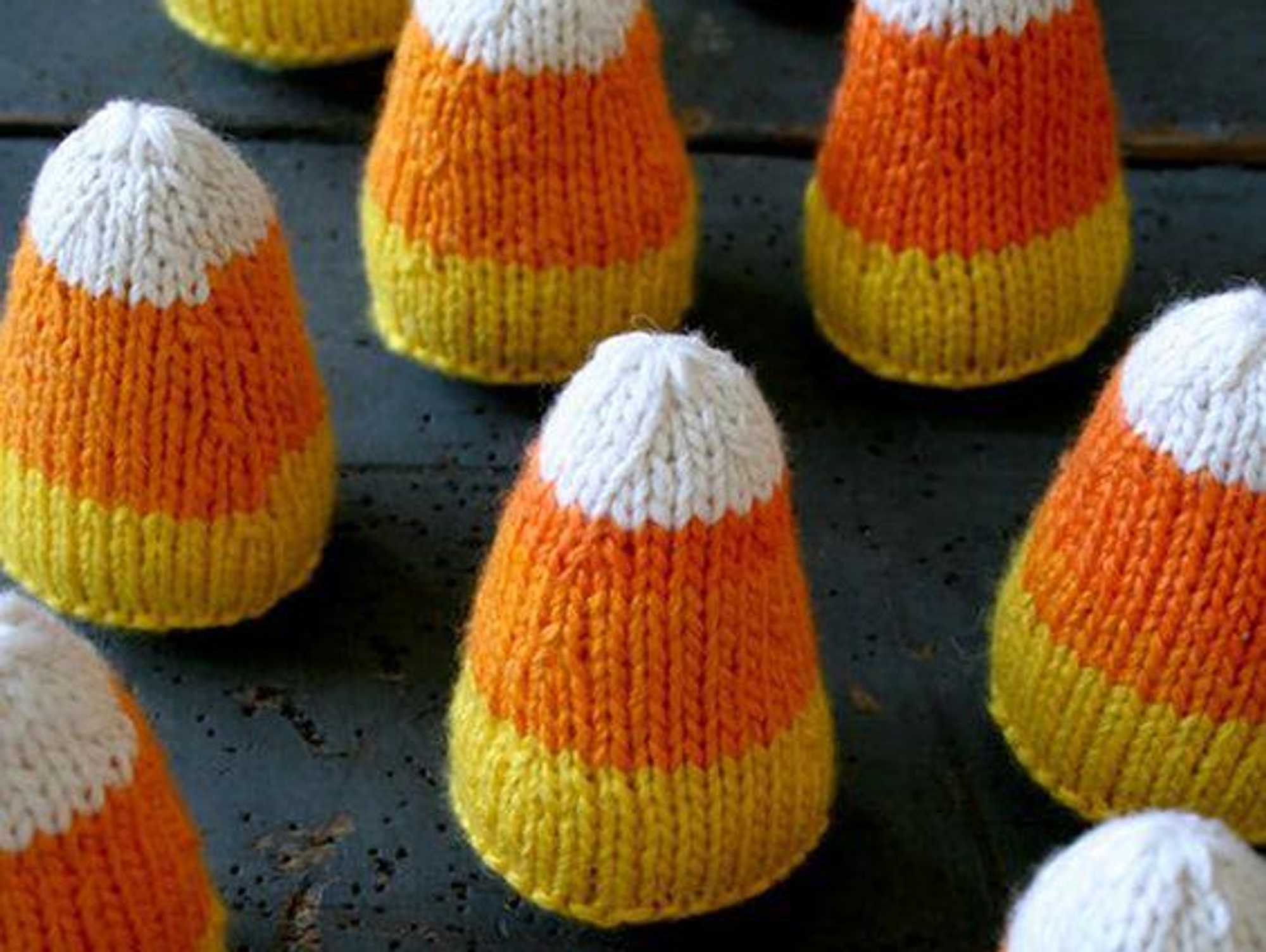 Knitted Candy Corn