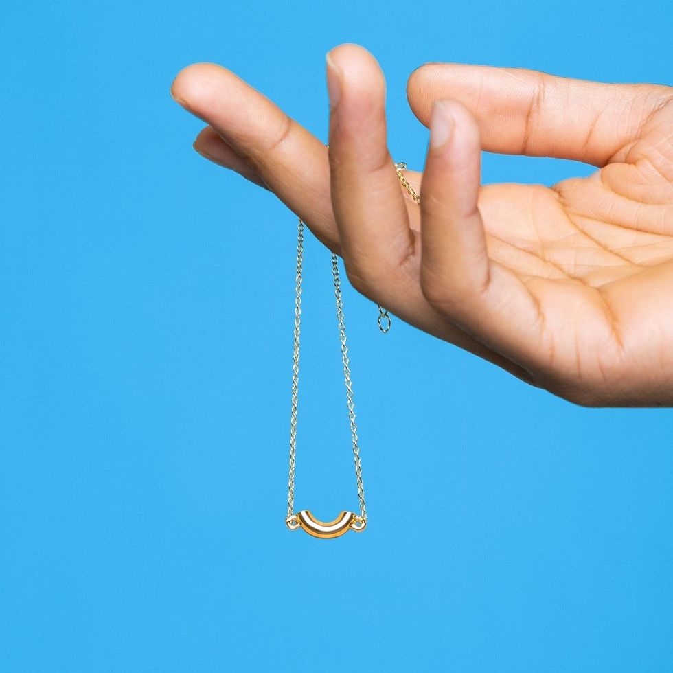 Kraft Mac n Cheese Noodle Necklace
