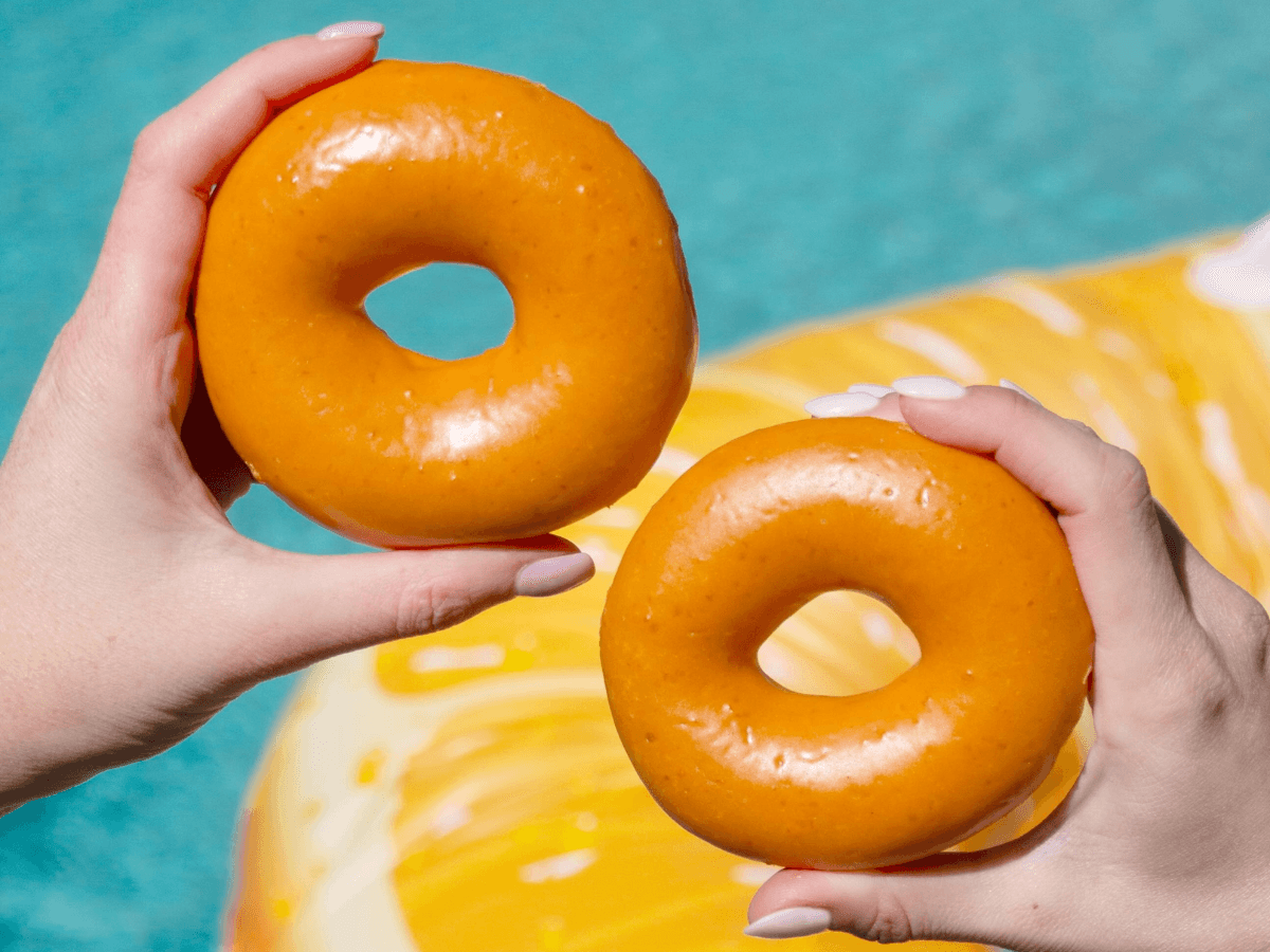 ​Krispy Kreme Orange Dreamsicle Glazed Doughnuts