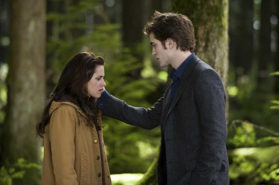 Kristen Stewart and Robert Pattinson in New Moon