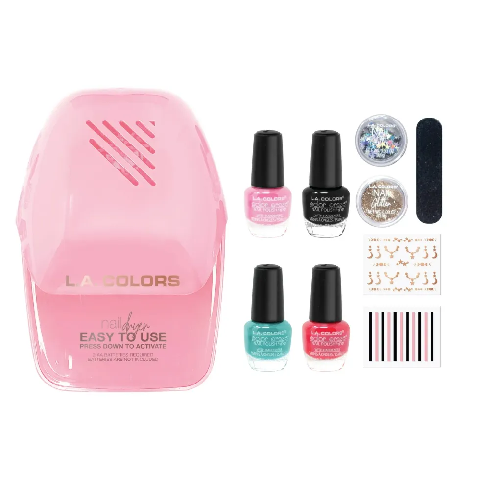 L.A. COLORS Limited Edition Holiday Beauty Nail Polish and Dryer Set