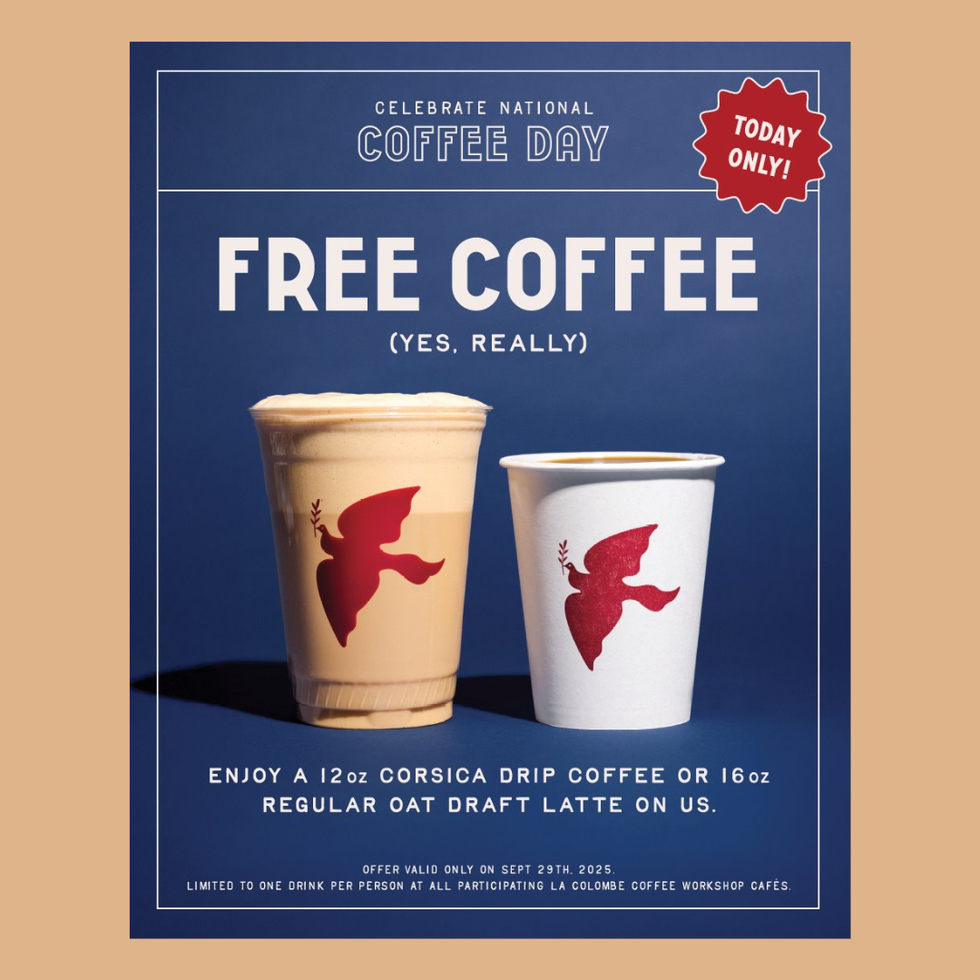 La Colombe National Coffee Day Deal 2025