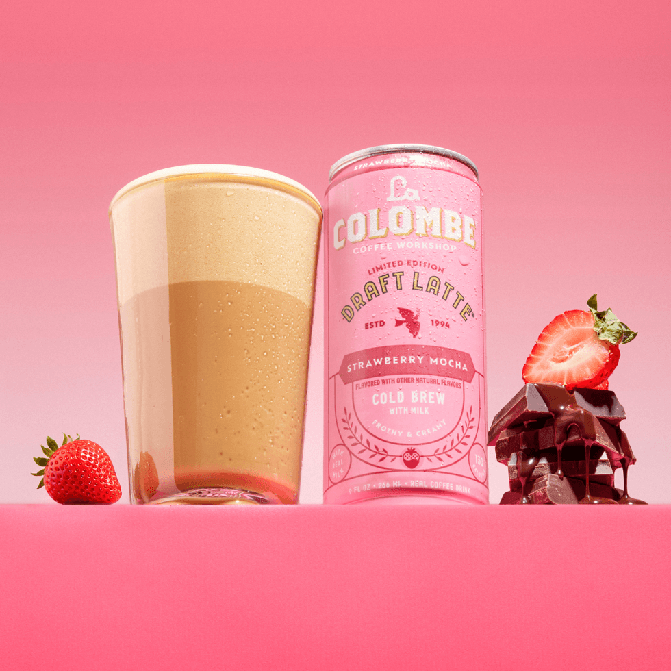 La Colombe Strawberry Mocha Draft Latte