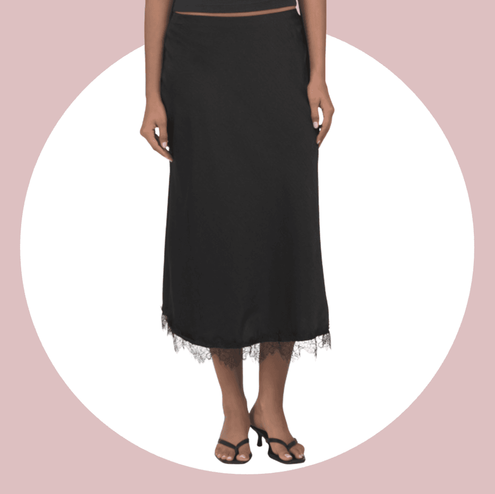 Lace Trim Skirt