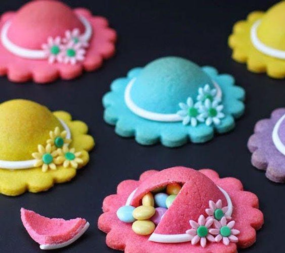 Ladies' Hat Pi\u00f1ata Cookies Kentucky Derby Food