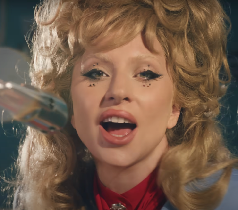 lady gaga in the "die with a smile" music video