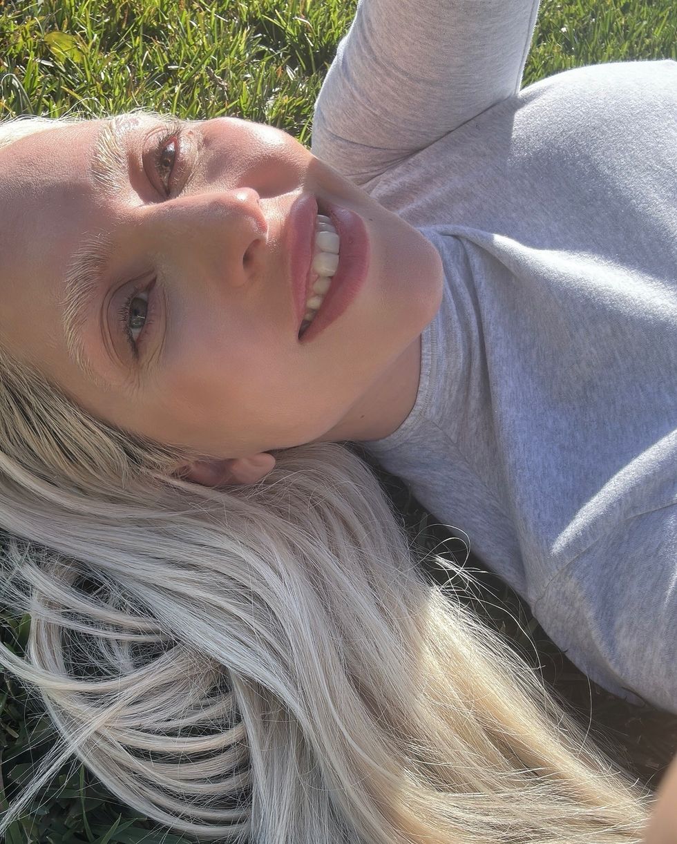 Lady Gaga Makeup-Free Selfie