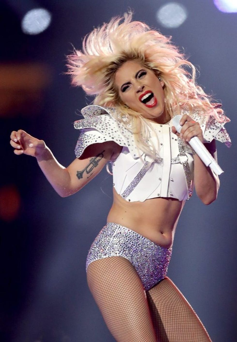 Lady Gaga Super Bowl belly