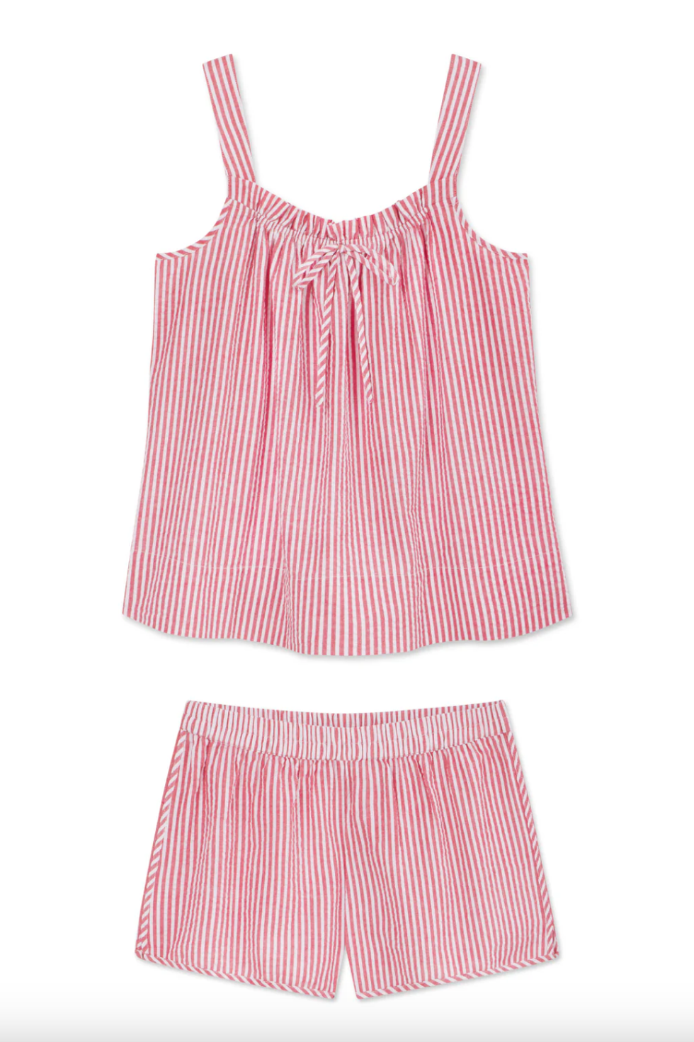 Lake Alice Short Set In Cardinal Seersucker