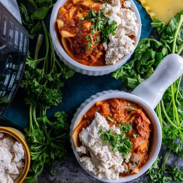 Lasagna Soup in the Crockpot