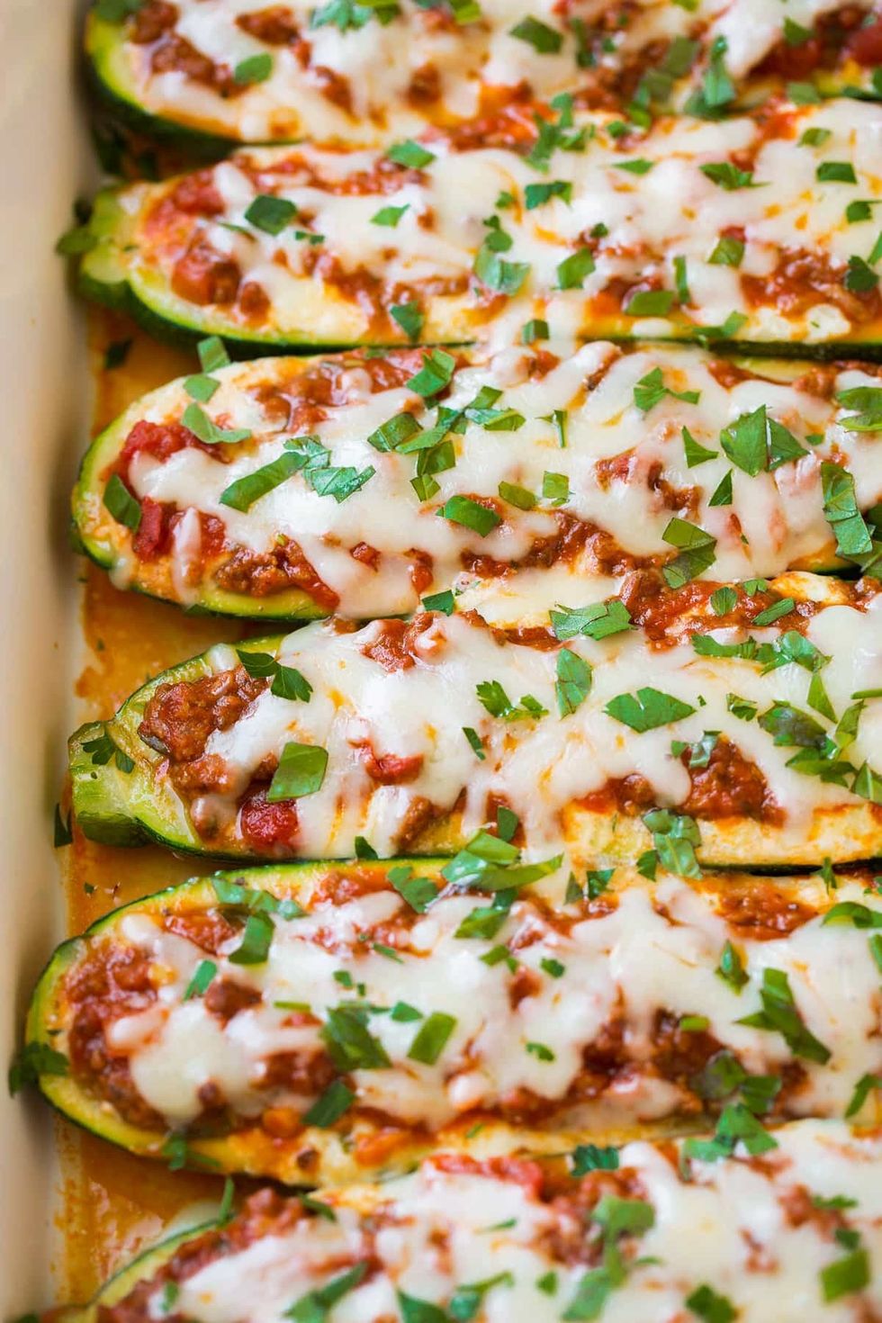 Lasagna Zucchini Boats
