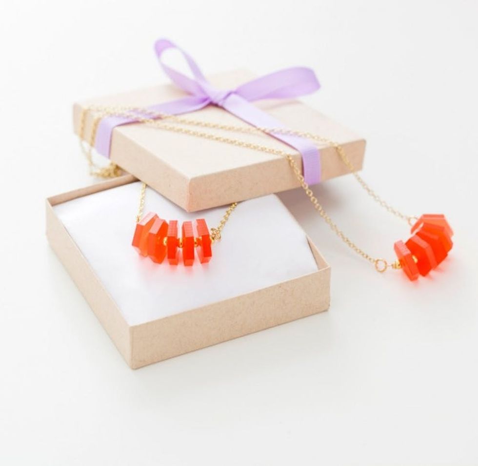 laser pendant necklace