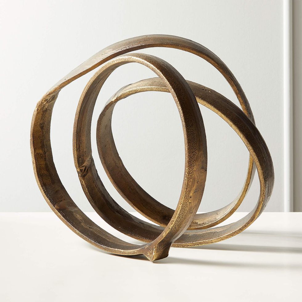 LASSO BRASS SPIRAL SCULPTURE