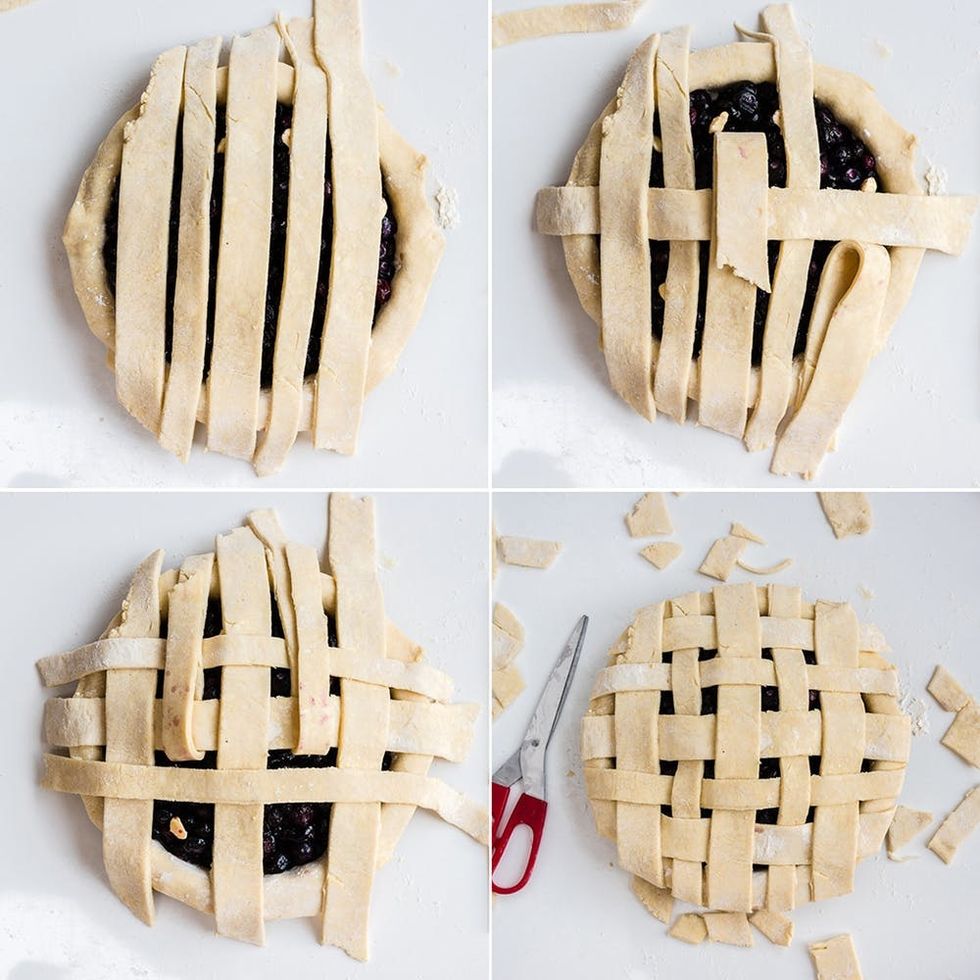 Lattice pie crust
