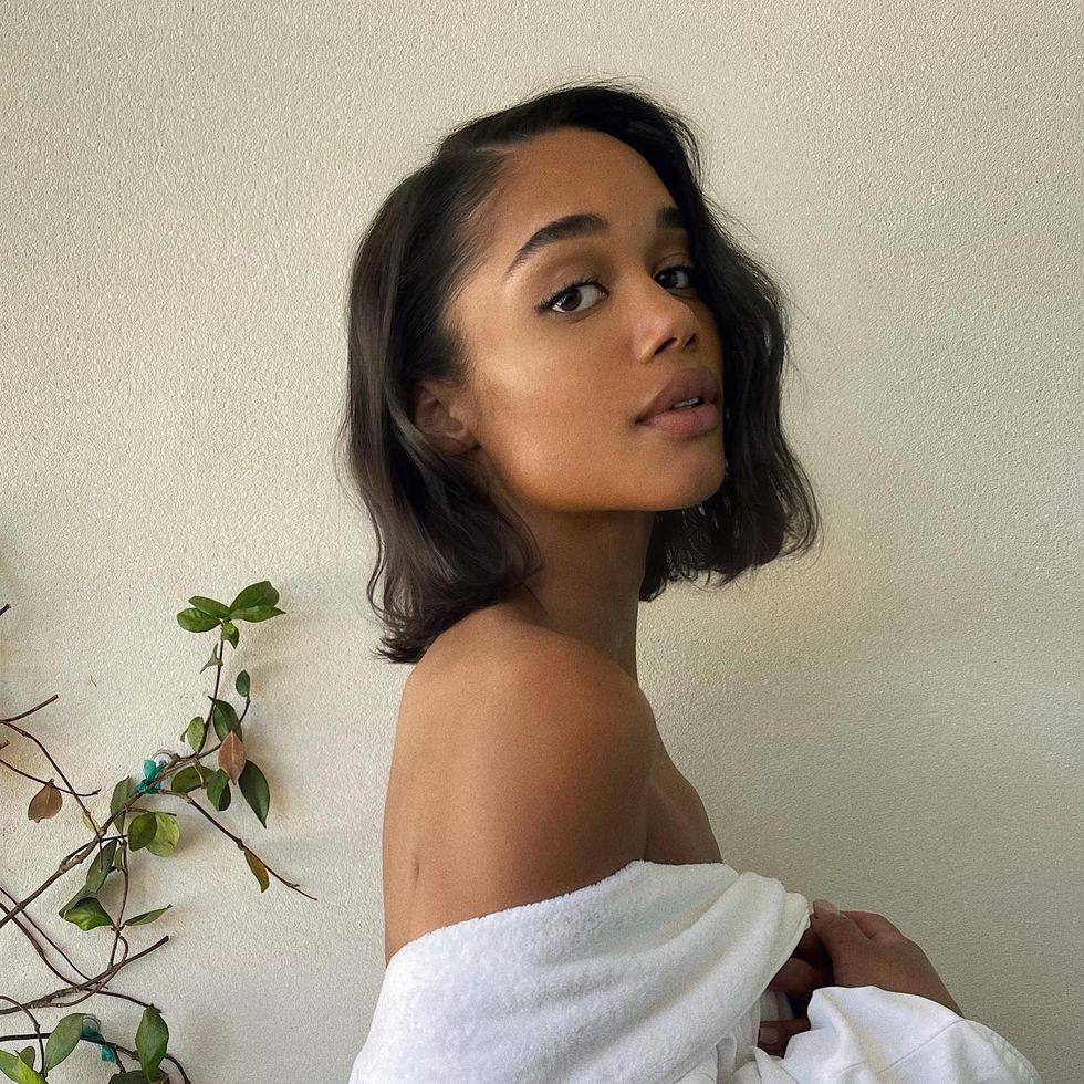 laura harrier with a lob