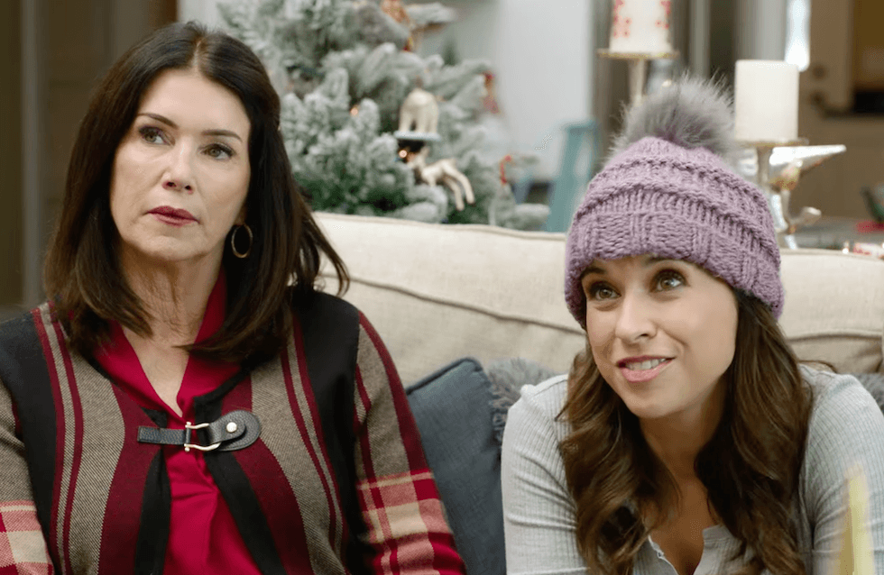 Laura Wardle and Lacey Chabert in Haul Out The Holly on Hallmark