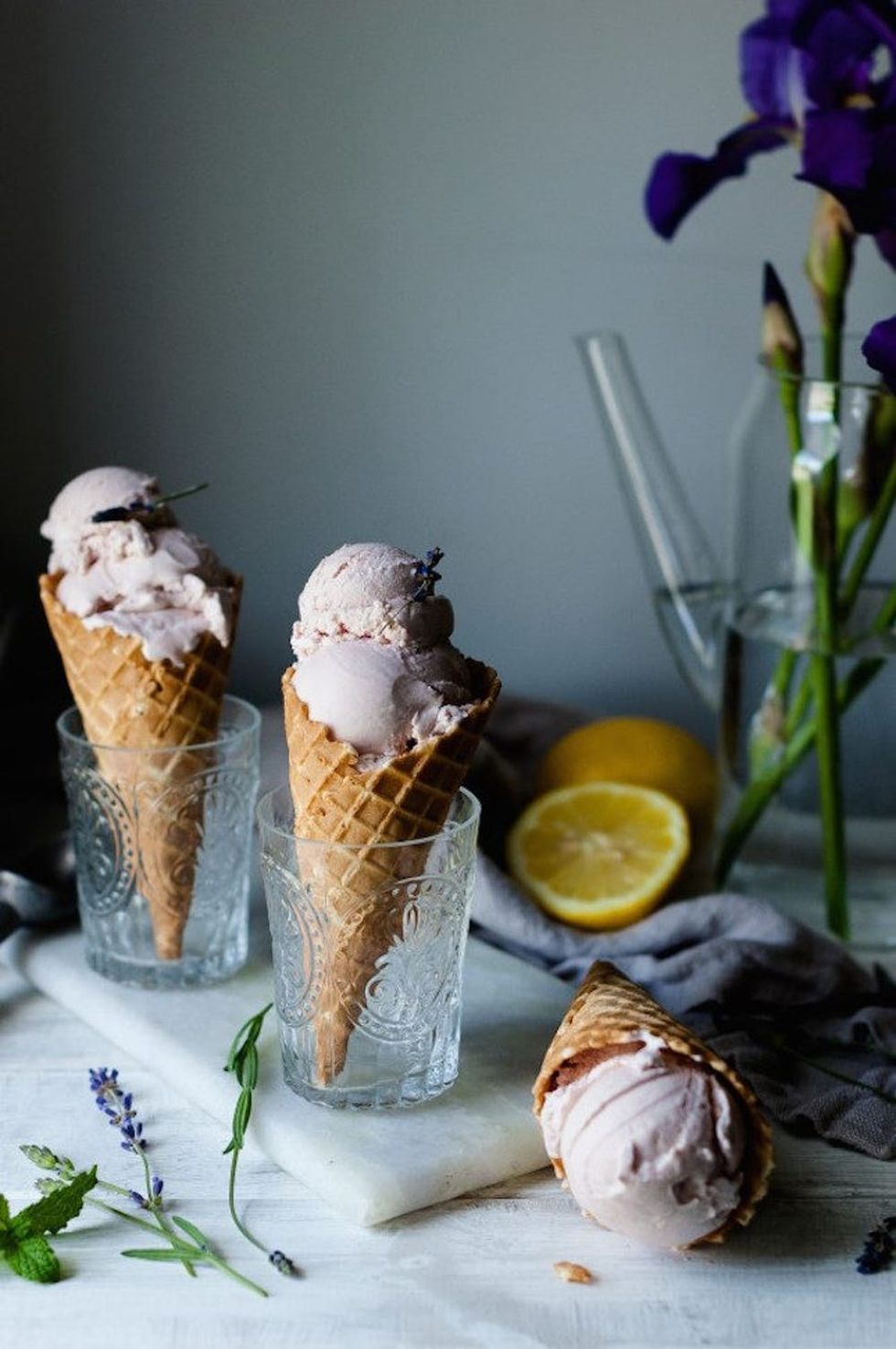Lavender Lemon Ice Cream