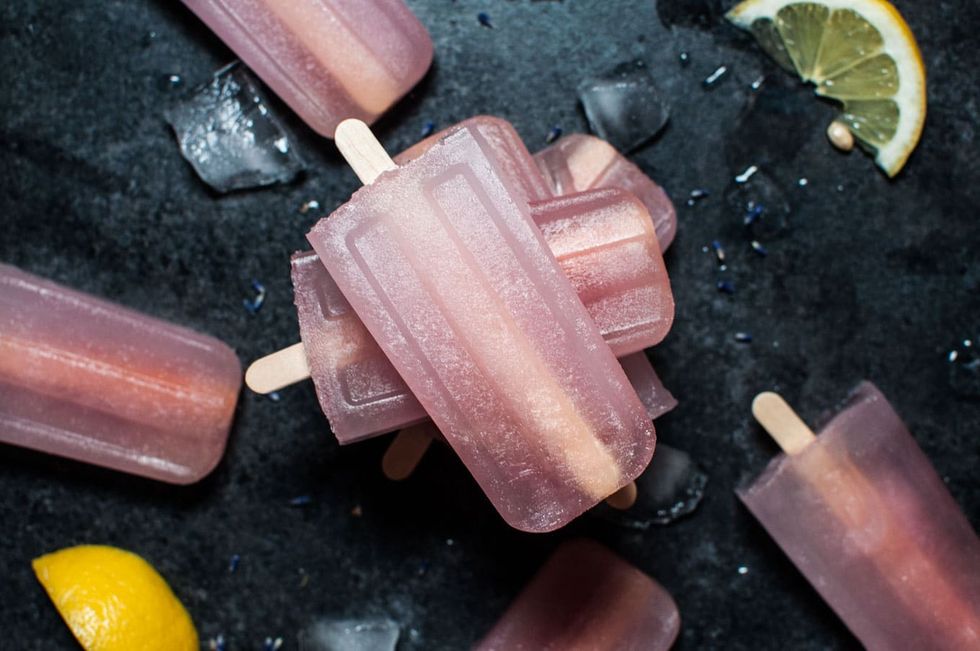 Lavender + Lemonade Popsicles