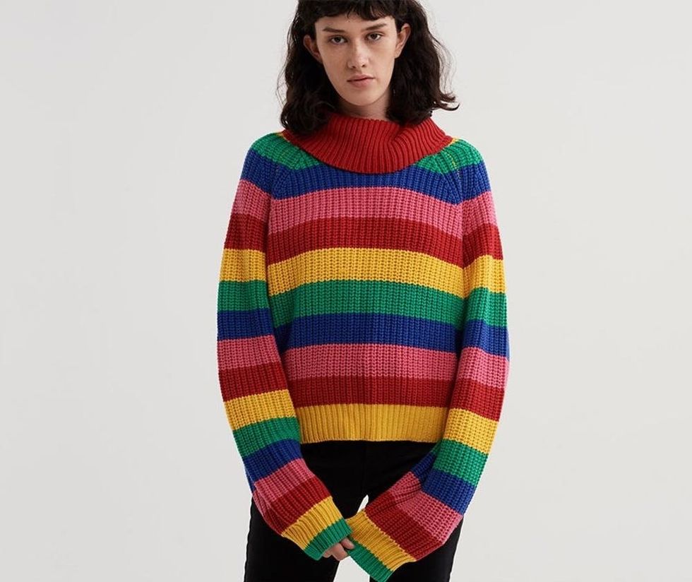 Lazy Oaf Rainbow Roll Neck Sweater