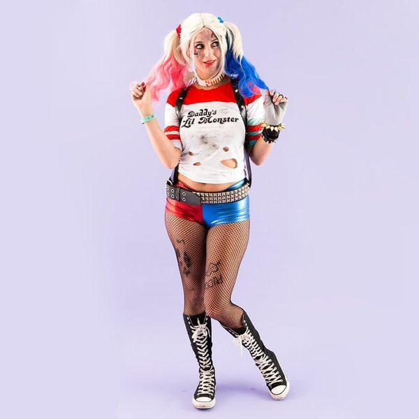 The Ultimate DIY Harley Quinn Costume Tutorial - Brit + Co - Brit + Co