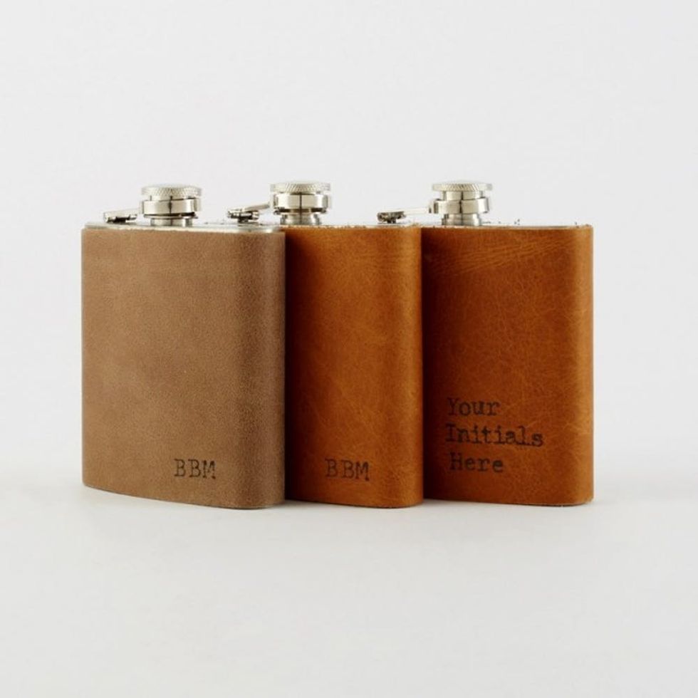 leather flask