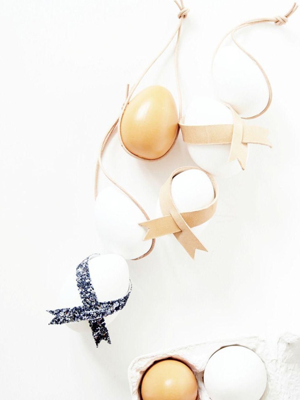Leather Ribbon Eggs
