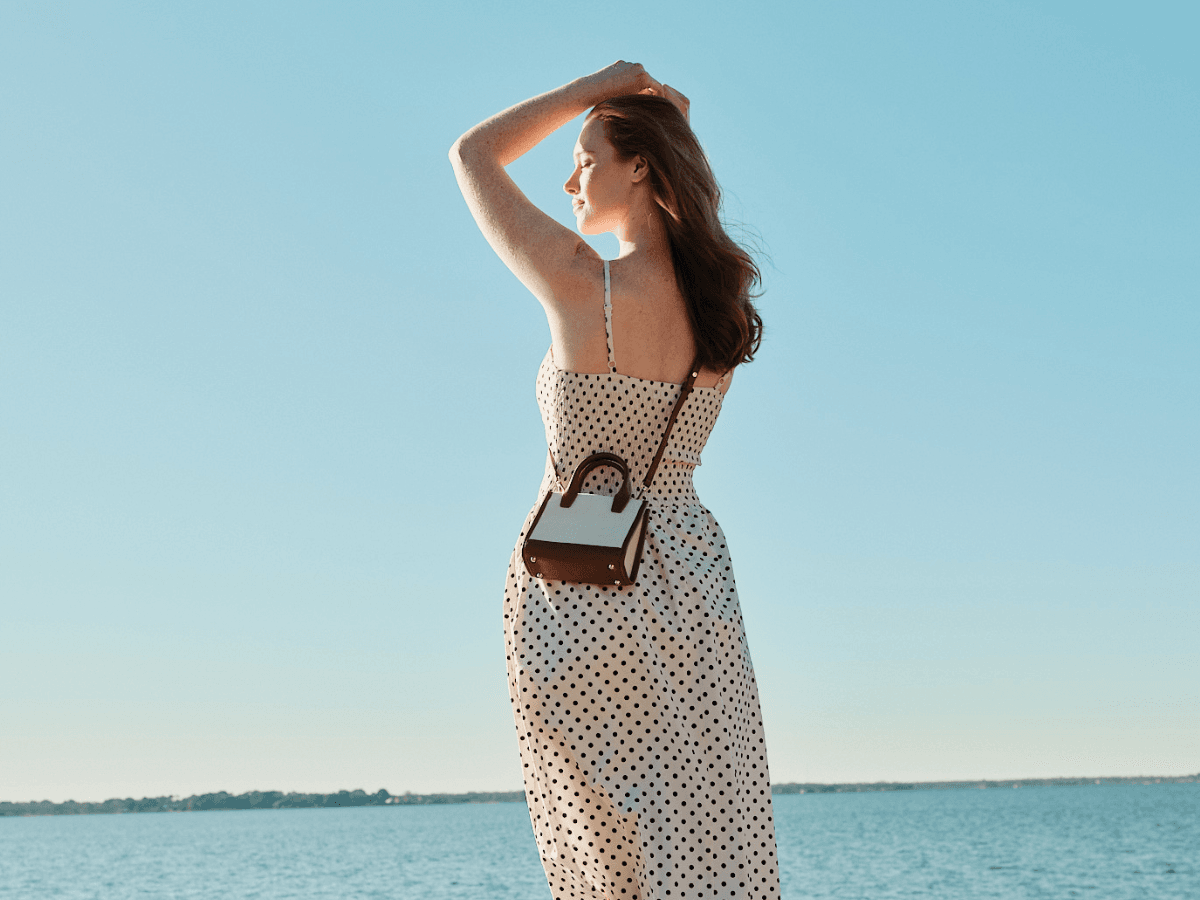 Leatherology​ spring break travel bags and accessories available in new coastal colors