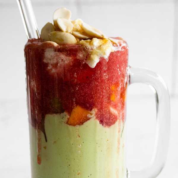 Lebanese Avocado And Strawberry Cocktail