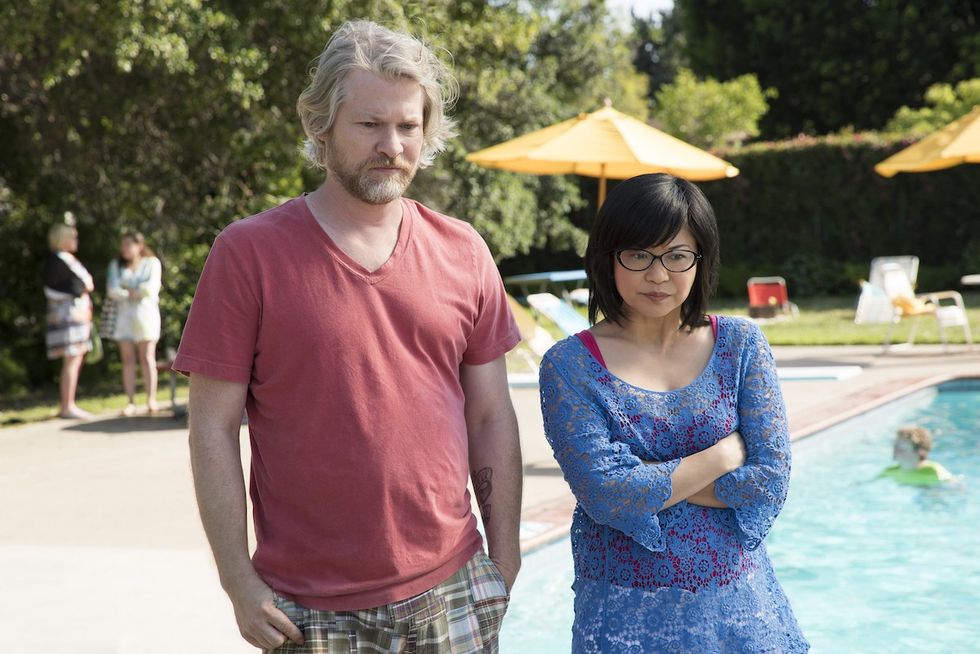 (Left to Right) Todd Lowe and Keiko Agena
