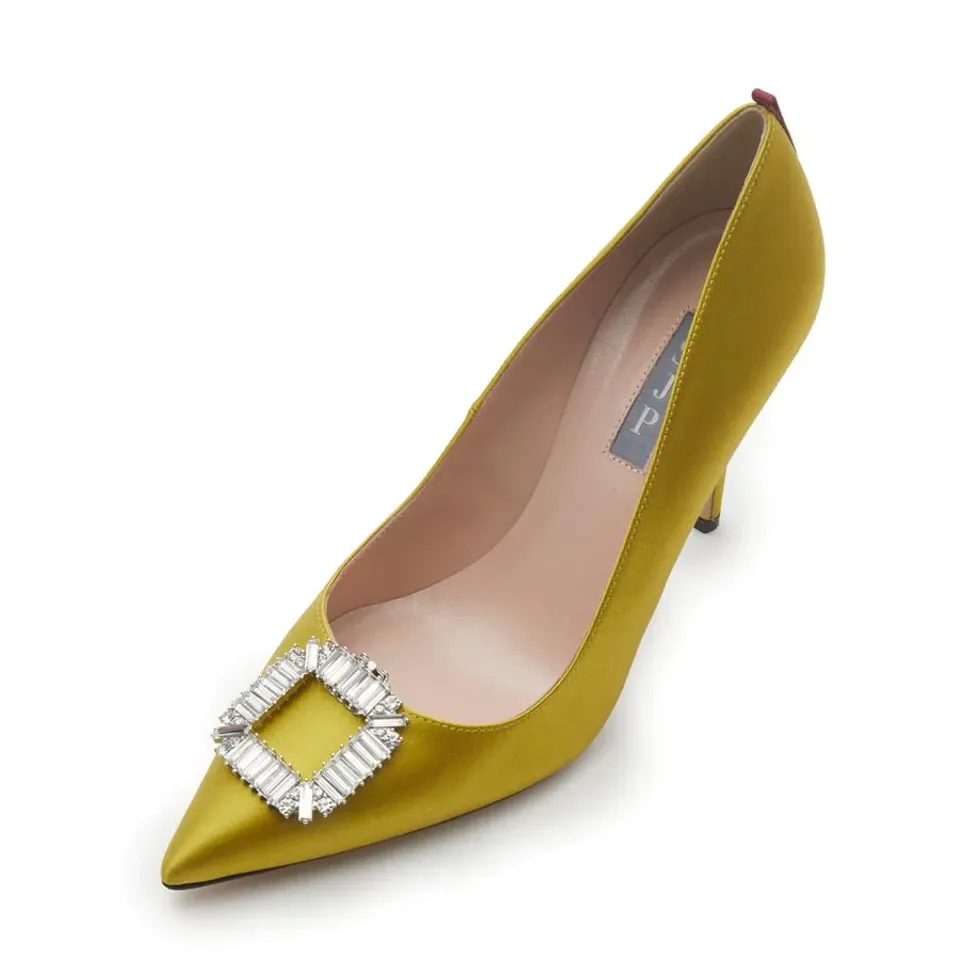 LeLe x SJP Crystal Baguette Buckle Shoe Clips