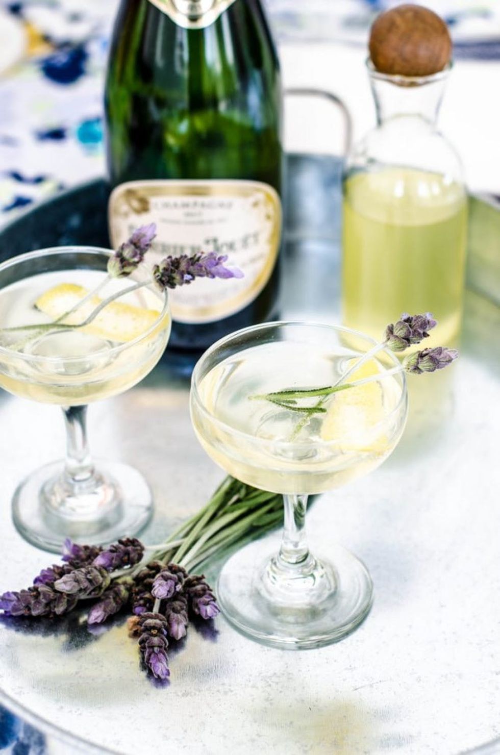 lemon and lavender cocktail
