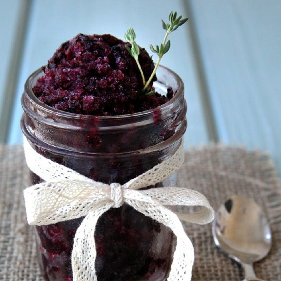 Lemon Blueberry Thyme Granita Recipe